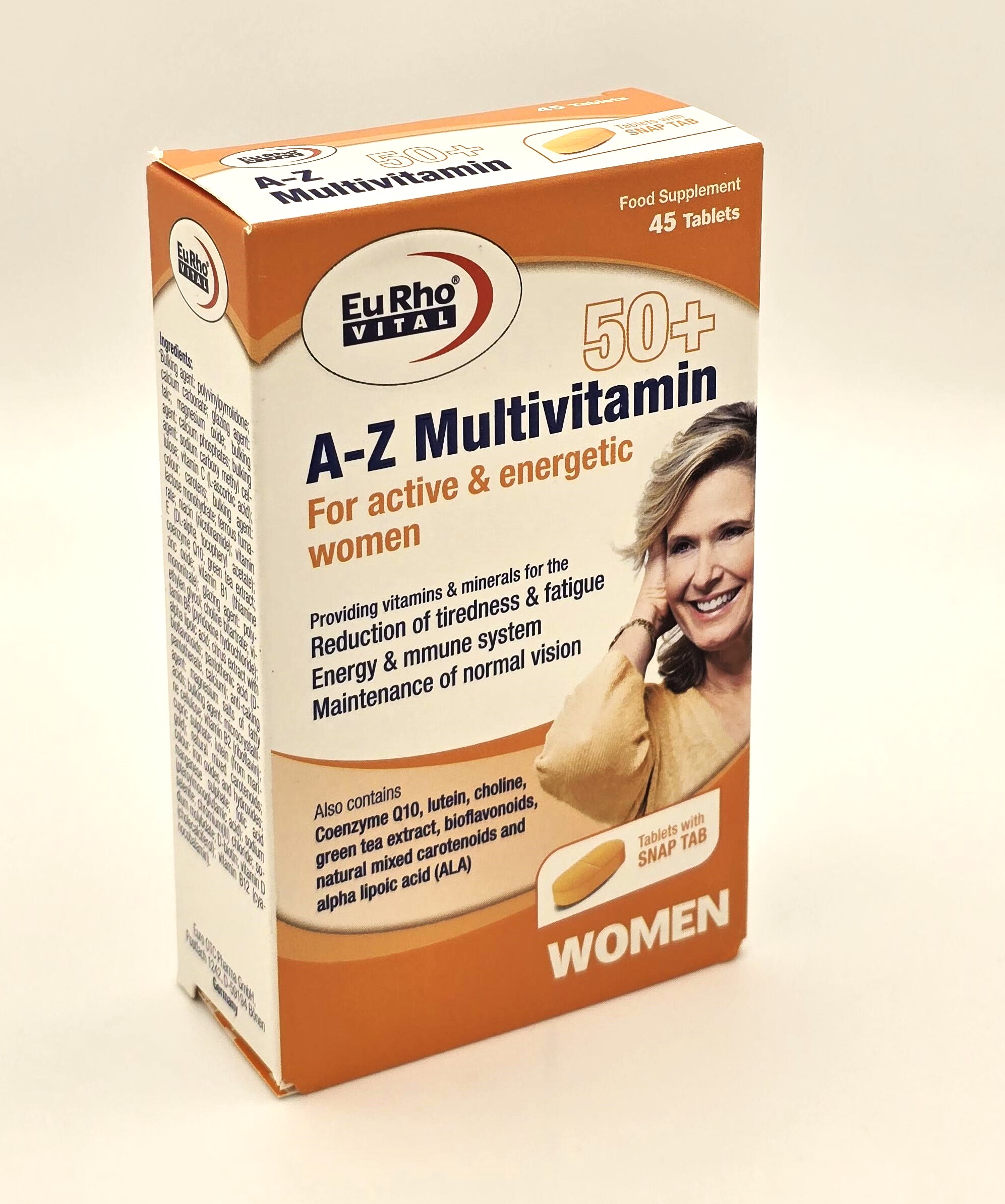 A _Z مولتی ویتامین بالای 50 سال بانوان یوروویتال